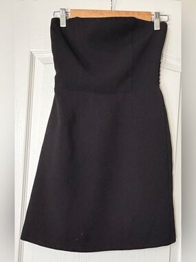 Song of Style by Aimee Song Black Strapless Smocked Mini Dress XS